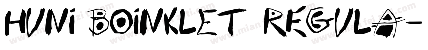 Huni_BoinkLET Regula字体转换